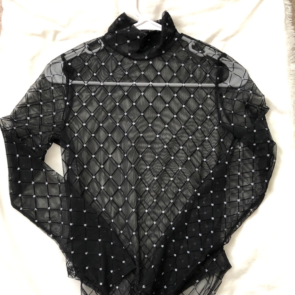 Mesh Sparkle Bodysuit